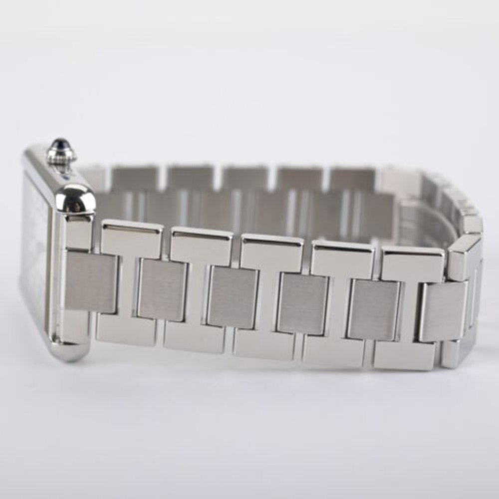 Cartier Tank Solo 3170 24X31mm Stainless Steel Watch W/ Box & Papers - Picture 6 of 9